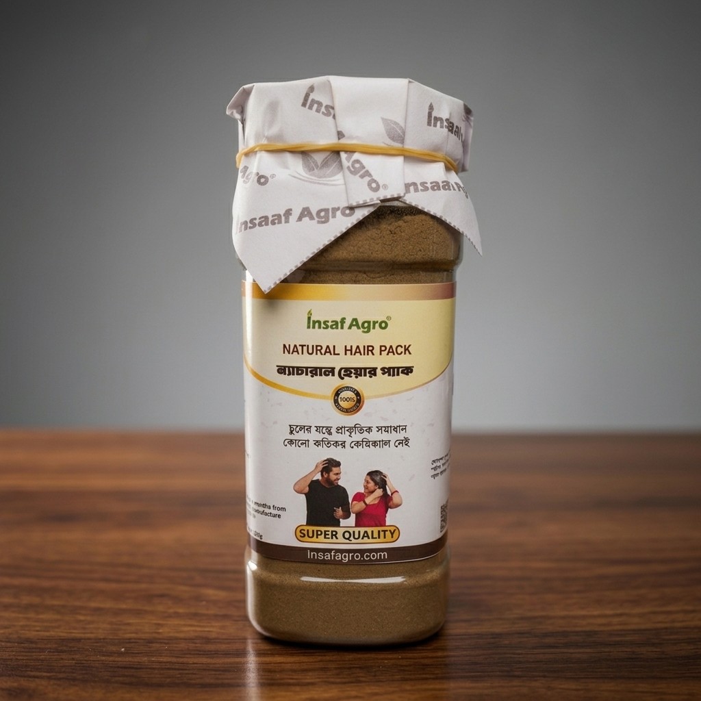 Insaf Agro Natural Hair Pack | ন্যাচারাল হেয়ার প্যাক